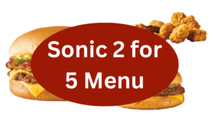 Sonic 2 for 5 Menu